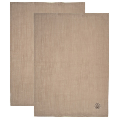 Ścierki kuchenne bawełniane brązowe 70x50 cm 2 szt.