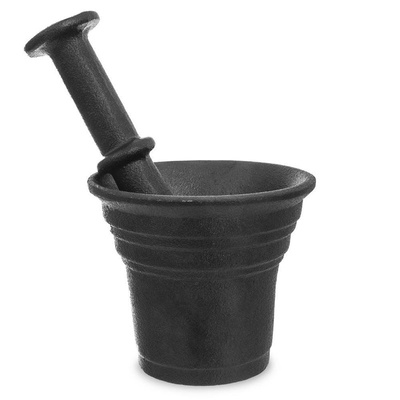 Pestle and Mortar Cast Iron Black LITINA