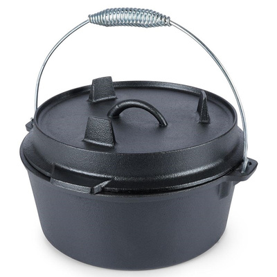 Cauldron Cast Iron with Lid 20 cm, 1,6 l