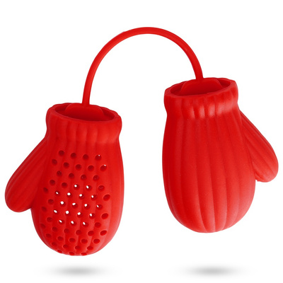 Tea Infuser Silicone Red Gloves