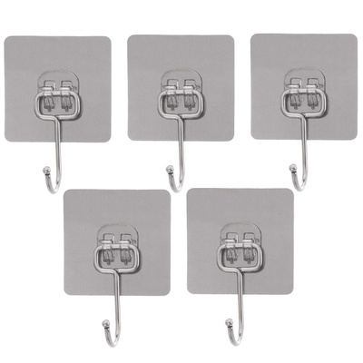 Haczyk wieszak samoprzylepny stalowy 6,5 cm 5 szt.
