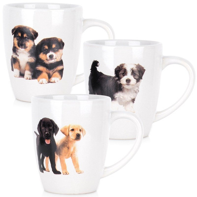 Mugs Ceramic Dogs 220 ml 3 pcs