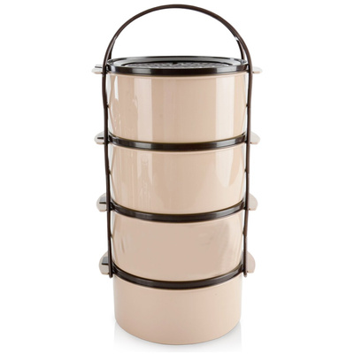 Menażka obiadowa plastikowa 4-poziomowa 4x1,5 l