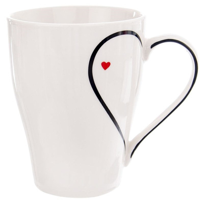 Mug Porcelain Heart 380 ml