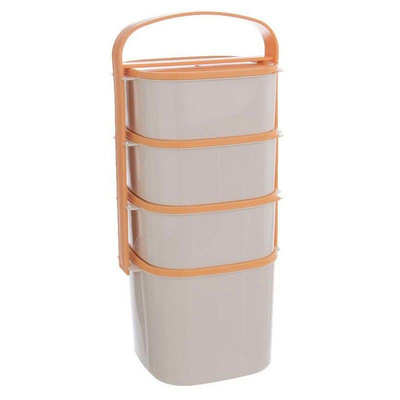 Layer Lunch Box Plastic 4-Level 2l, 3x1,15 l