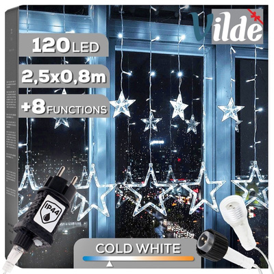 Kurtyna świetlna zewnętrzna 120 LED 2,5 m (paleta 192 szt.)