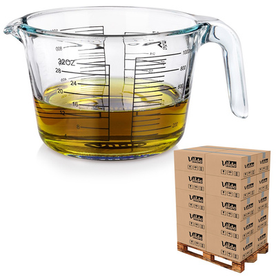 Measuring Cup Kitchen Glass 1 l (pallet of 288 pcs)