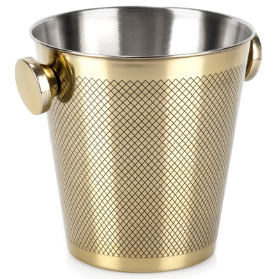 Ice Bucket Steel Gold 4.5 l