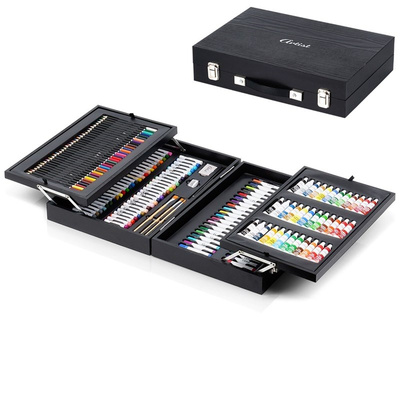 Paint Set in Wooden Case 174 pcs