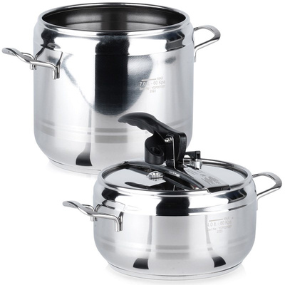 Pressure Cooker Steel PROFI 4+7 l 2 pcs