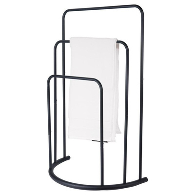 Towel Stand Metal Black