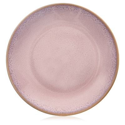 Dessert Plate Ceramic Pink 20.5 cm