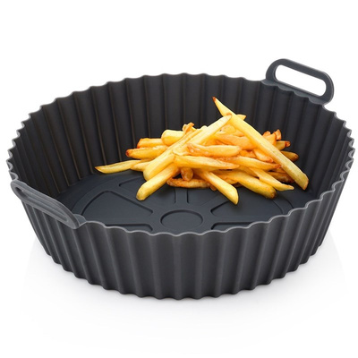 Air Fryer Liners Oil Free Silicone Gray 20 cm