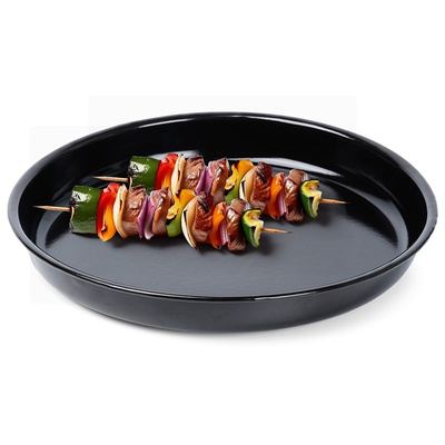 Griddle Plate Steel Round Black 26,5 cm