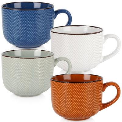 Kubki ceramiczne 560 ml 4 szt.