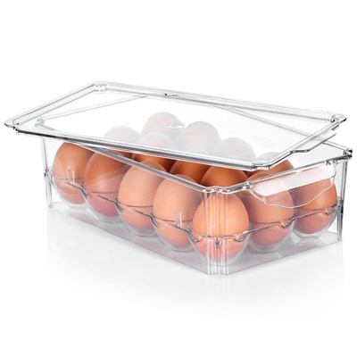Egg Holder with Lid for 15 Eggs