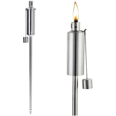 Garden Torch Steel 115 cm