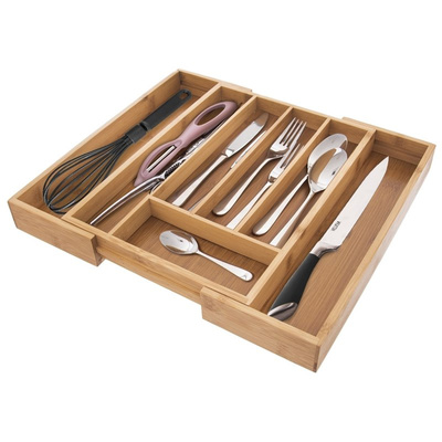 Cutlery Drawer Organiser Bamboo 35,5x26 cm