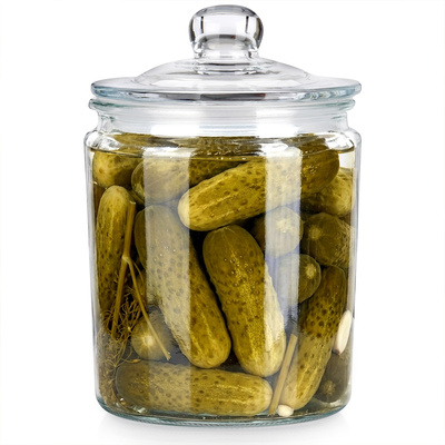 Container Glass with Lid and Gasket 2 l