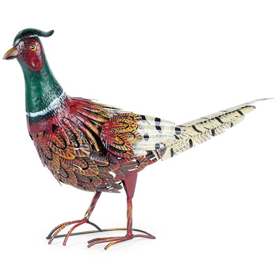 Garden Statue Metal Pheasant 64x20x40 cm