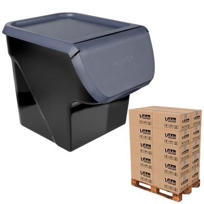 Vegetable Storage Container with Lid Anthracite 13 l (pallet of 216 pcs)