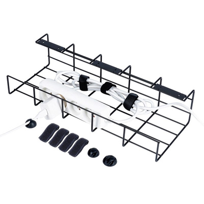 Cable Organiser Under Desk Metal Black (pallet of 192 pcs)