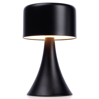 Bedside Lamp Metal Black Wireless 20.5 cm