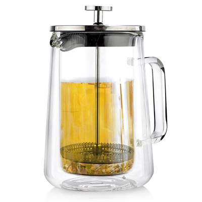 French Press Coffee Maker Glass Thermal with Double Walls ACER 1 l