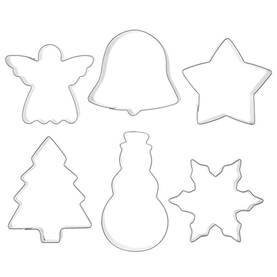 Cookie Cutters Steel 6 pcs