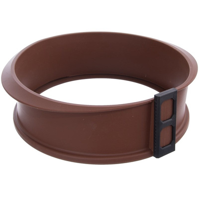 Springform Silicone with Glass Bottom Brown SILLINIE 23,5 cm