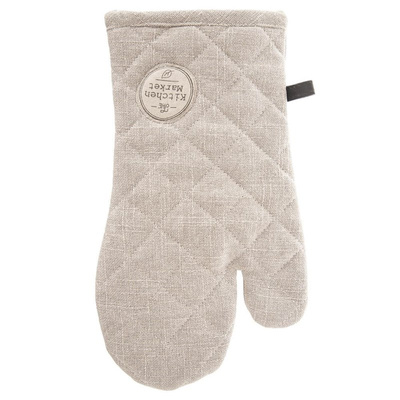 Oven Glove Cotton Beige 32 cm