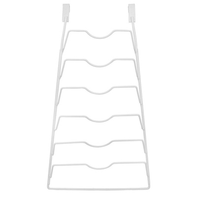 Wieszak na pokrywki metalowy biały