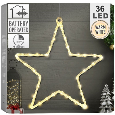 Lighted Star 36 LED 40 cm