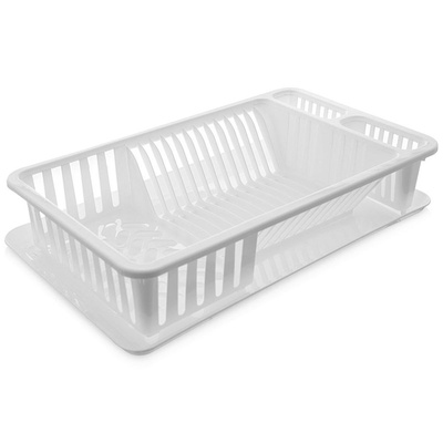 Dish Drainer Rack White 45.5x28x10 cm