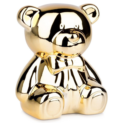 Piggy Bank Ceramic Gold Mirror 14.5x12.5x17 cm