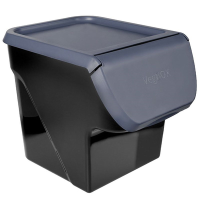 Vegetable Storage Container with Lid Anthracite 13 l