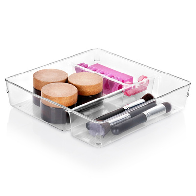 Drawer Organiser with Compartments 23x23x5.5 cm