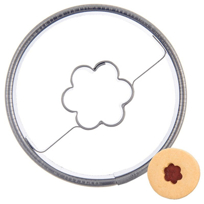 Cookie Cutter Steel Circle Flower 4.5 cm