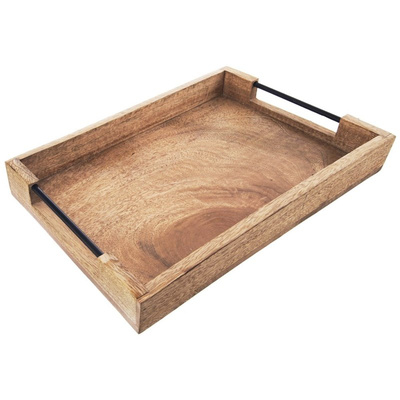 Serving Tray Wooden MANGO 40.5x30.5x6 cm