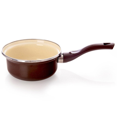 Enamel saucepan BROWN 14 cm, 620 ml