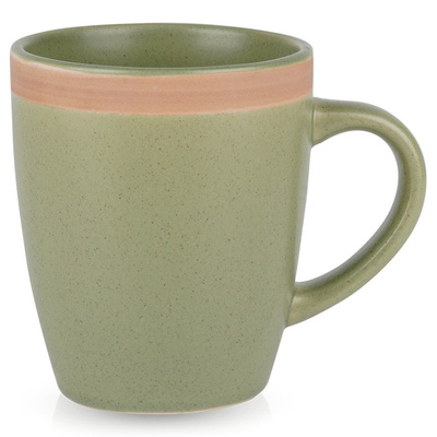 ARTHENA GREEN green ceramic mug 380 ml