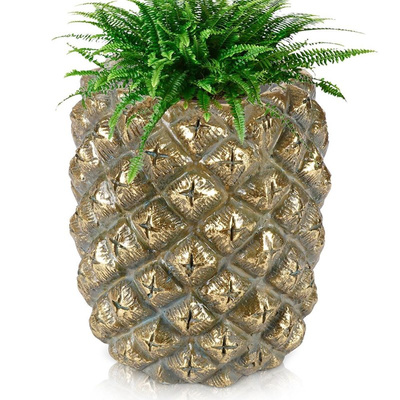 Plant Pot Gold Pineapple 28,5 cm