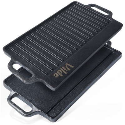 Grill Plate Cast Iron Double-Sided CAST LINE 40x20.5 cm