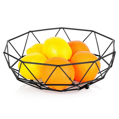 Fruit Basket Metal Black MISTY 28 cm