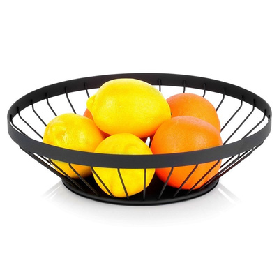 Fruit Basket Metal Black MISTY 28 cm