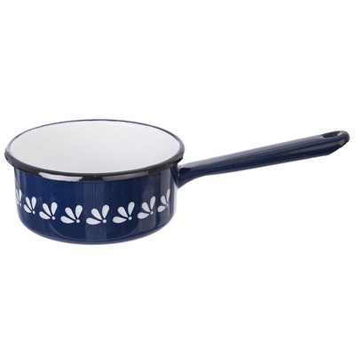 Saucepan Enamel MODROBILA 12 cm, 600 ml