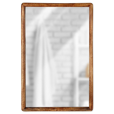 Lustro ścienne drewniane prostokątne 40x60 cm