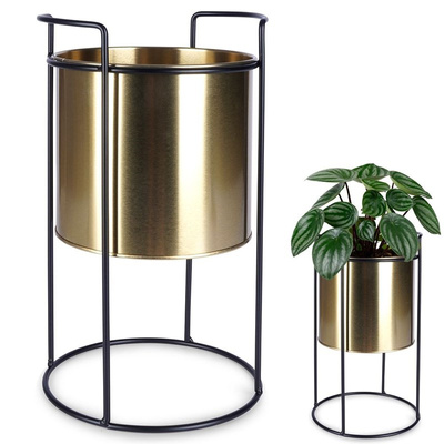 Plant Stand Metal Gold 18x31 cm