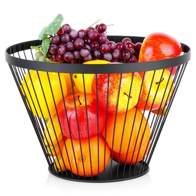 Fruit Basket Metal Black MISTY 30 cm