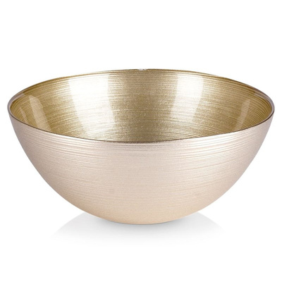 Bowl Glass Gold 21 cm, 1.7 l